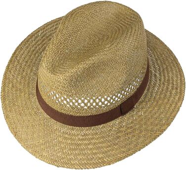 Чоловічі капелюхи Lipodo Traveller Солом&39яний капелюх Lipodo Sun Traveller, розмір L, натуральний