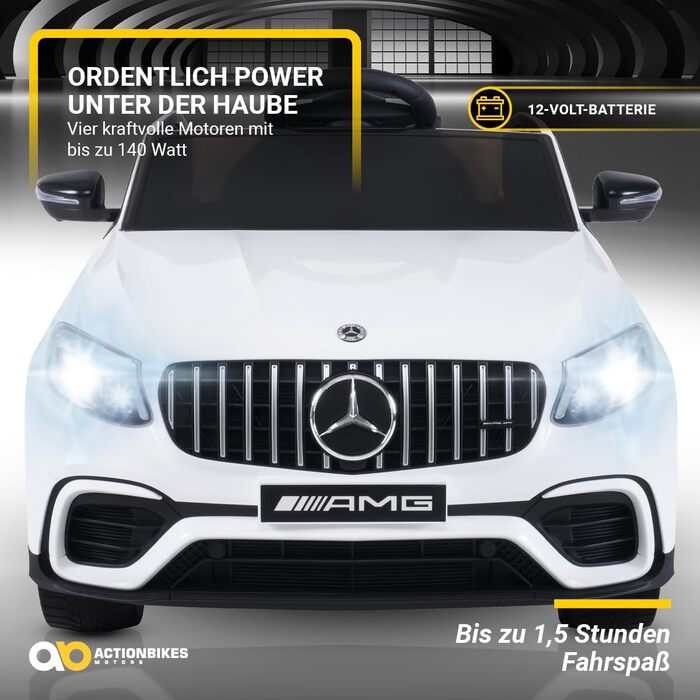 Дитячий електромобіль Mercedes Benz AMG GLC 63S Coupe 2.4 Ghz Пульт дистанційного керування - Звуковий модуль - Ліцензований - 4 x