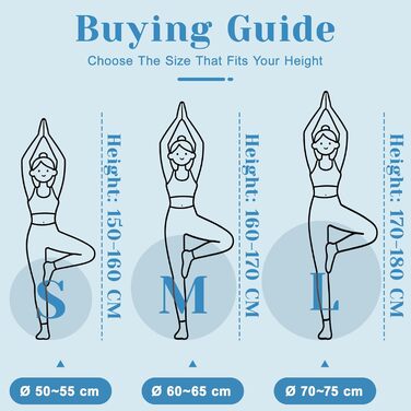 Комплект гімнастичного м&39яча 55/65/75 см та м&39яча для пілатесу 25 см м&39яч Pezzi з антилопним покриттям для вагітних, м&39яч для сидіння з антиковзким покриттям, м&39яч для балансування, м&39яч для йоги для дому, фітнесу та офісу, синій L 7525 см