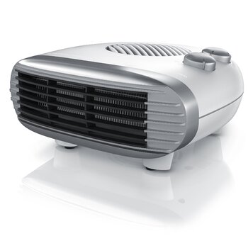 Енергозберігаючий тихий вентилятор-обігрівач Brandson, 3 рівні потужності, вентилятор-обігрівач для ванної кімнати з термостатом, індикатор роботи, 2000 Вт, низький рівень шуму, енергоефективний, захист від перегріву, автоматичне вимкнення A Білий