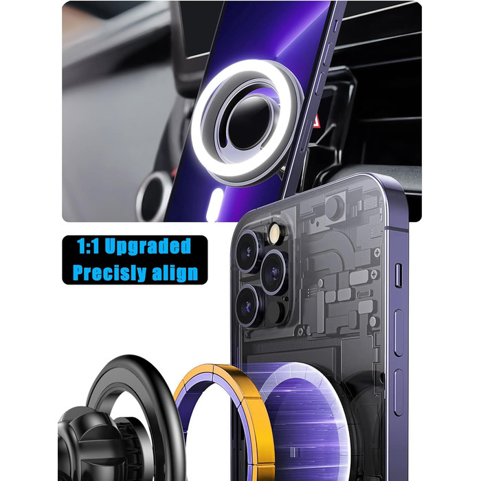 Автомобільний тримач для мобільного телефону Mengfly, підставка для телефону з вентиляційним отвором, автомобільне кріплення, для