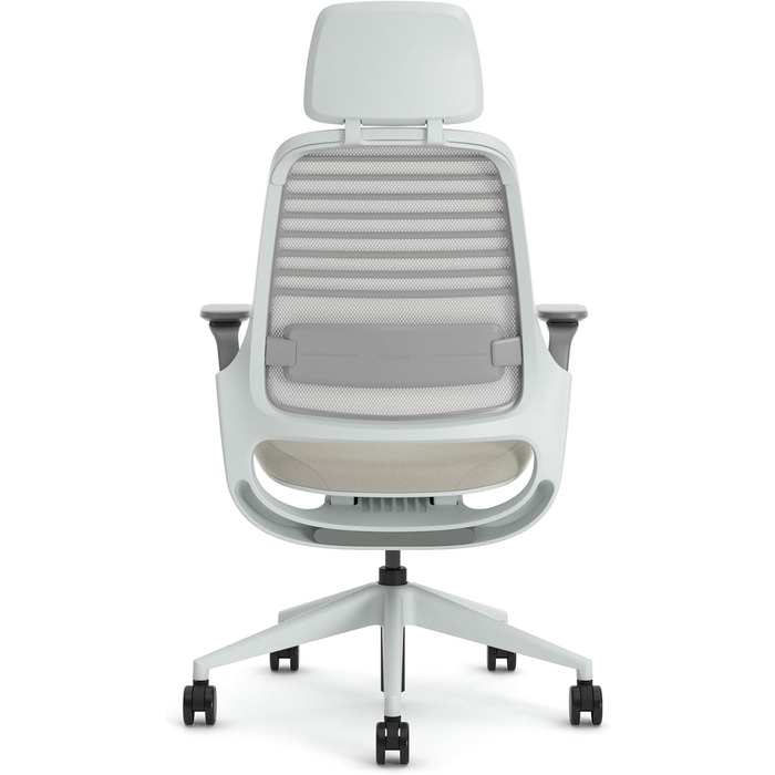 Ергономічне офісне крісло Steelcase Series 1, 66 x 64 x 112 см, тканина / сітка / полімер, бежевий