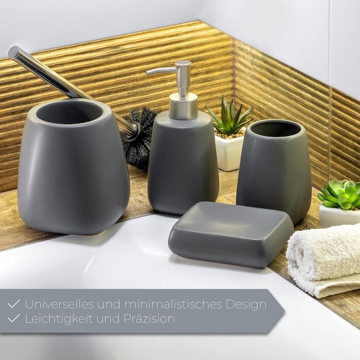 Дозатор мила KADAX з помпою, помповий дозатор з кераміки, дозатор для рідкого мила, миючого засобу, дозатор лосьйону, дозатор миюч