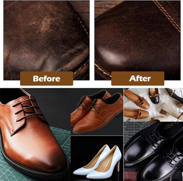 Набір для чищення взуття Vegena, набір для догляду за взуттям із 12 предметів для подорожей - із щітками для взуття, кремом для взуття, серветкою для полірування, ріжком для взуття, губкою, набором для догляду за взуттям та кремом для шкіряного взуття