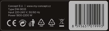 Фен CONCEPT VV6030 Elite з іонізацією та інфрачервоним підсиленням