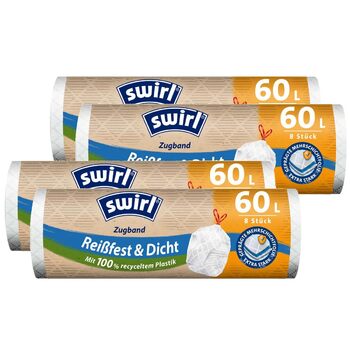 Пакети для сміття зі шнурком Swirl 60 л (10 шт./рулон), 4