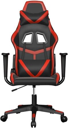 Ігрове крісло INLIFE чорно-червоне зі штучної шкіри, Меблі, Крісла, Ігрові крісла, Червоні, 14,9 кг, 3143666