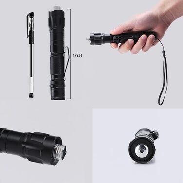 Професійний надяскравий вуличний ліхтарик для астрономії з далекобійним променем, акумуляторний ліхтарик