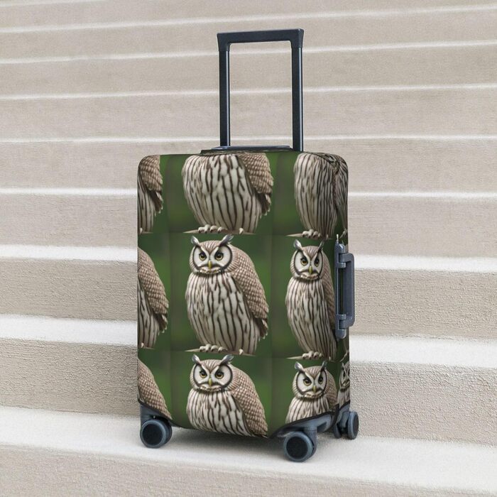 Чохол для валізи Fat Owl, міцний захист, підходить для багажу розміром 45,7 - 81,3 см, Чорний, Великий