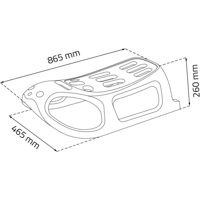 Маленький тюлень на санчатах Горошок, 985 86 x 46 x 25