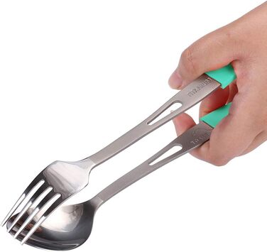 Надлегкий титановий посуд, столові прибори для вулиці, виделка та ложка