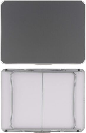 Кемпінговий стіл, вуличний стіл, сірий, складаний з ручкою для перенесення, 80x60x70 см, легкий, розкладний стіл, бічний столик, столик-валіза, кемпінговий стіл, балконний стіл