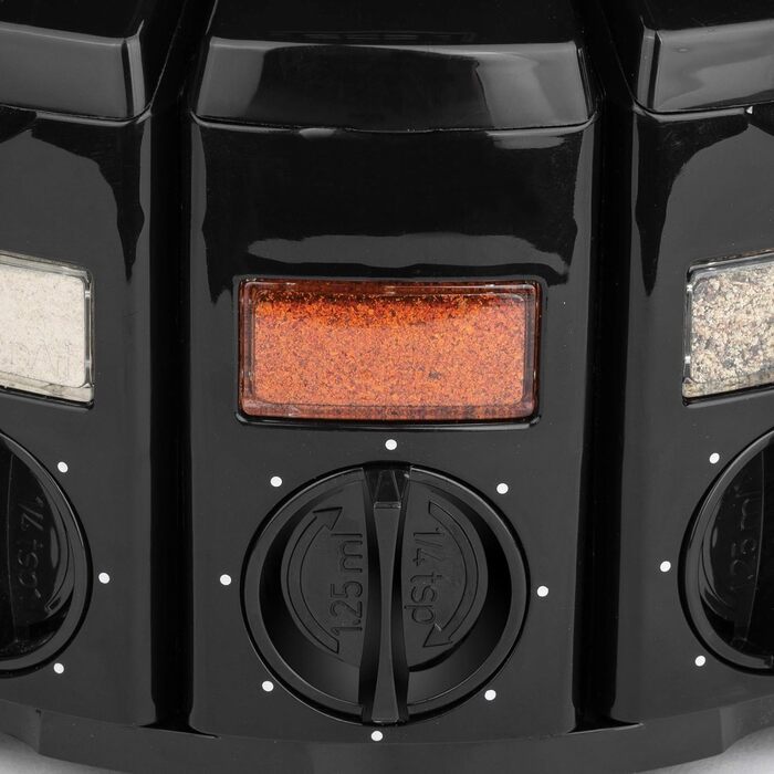 Поличка для спецій KitchenArt Carousel Select-A-Spice, 12 відділень, чорна, 22,2 x 22,2 x 15,2 см, Select-A-Spice Classic, чорний