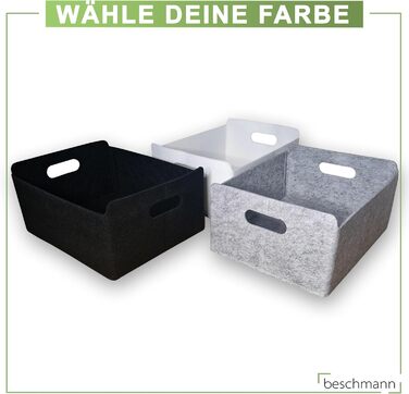 Органайзер для кошика з фетру для зберігання, складна коробка для зберігання, коробка для зберігання з фетру, коробка для зберігання з фетру, кошик для полиці гардеробу, кошик для зберігання з фетру, місце для зберігання в гардеробі (чорний, 3 шт.) 3 шт. 