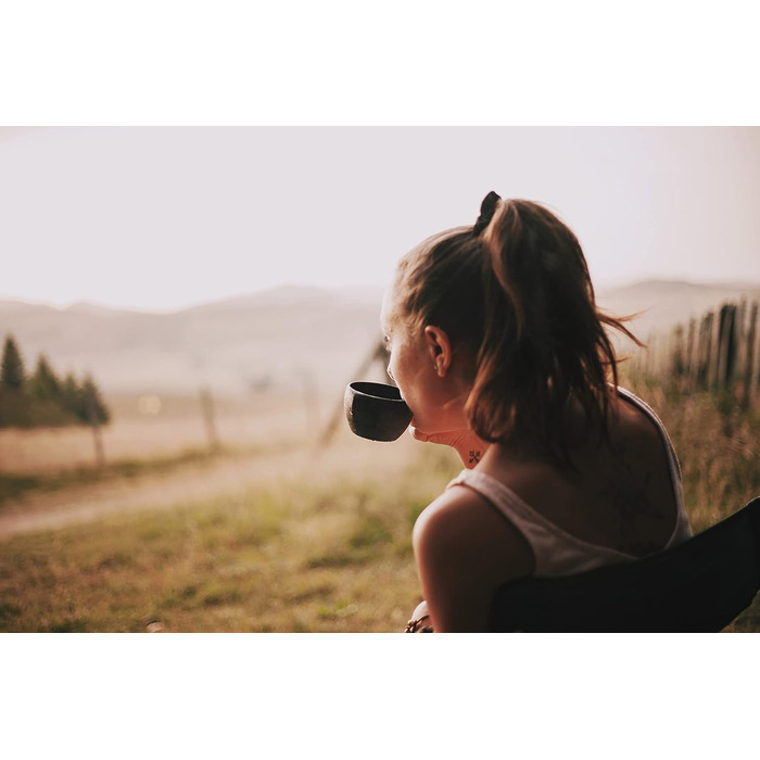 Класична чашка - Маленька кружка для використання на відкритому повітрі з органічного матеріалу - придатна для переробки (чорна), 21 -