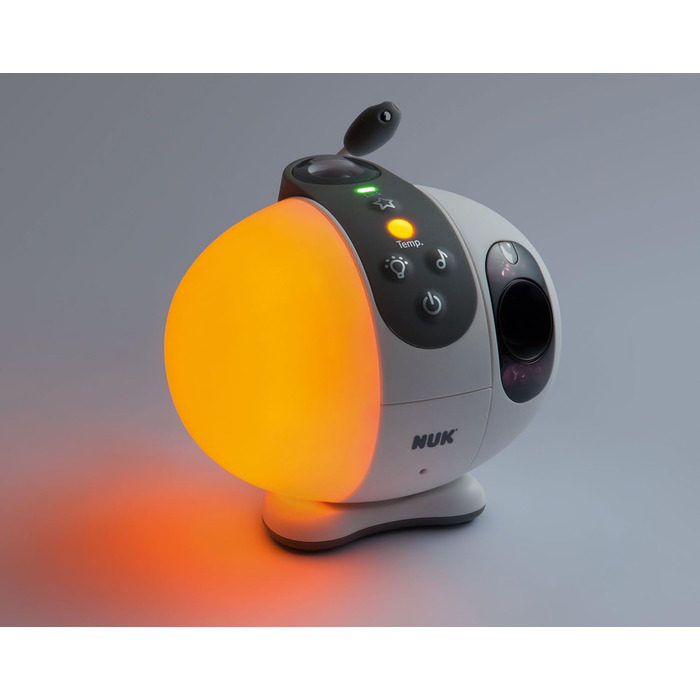 Радіоняня з камерою, зіркова проекція, вільний від високочастотного випромінювання в режимі Eco, радіус дії макс, 410