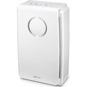 Очищувач повітря Pro Breeze HEPA для алергіків на 52 з повітряним фільтром HEPA 5-в-1 проти цвілевого пилу та пилкового диму, CADR 218 м/год, очищувач повітря для курців, ефективність фільтра 99,97, таймер, режим сну