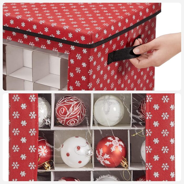 Коробки для зберігання різдвяних кульок набір з 3 шт