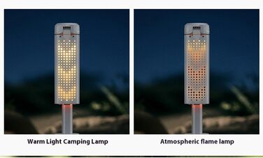 Портативний кемпінговий ліхтар, регульована яскравість та висота, 8000 мАг, водонепроникний, для наметів, походів, риболовлі, активного відпочинку, висувний кемпінговий ліхтар