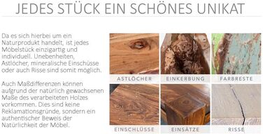 Журнальний столик Invicta INTERIOR Design Pyramid, 45 см, табурет з масиву дерева, оздоблення під камінь шишам, дерев&39яний табурет, дерев&39яний стіл