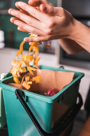 Компостовані паперові пакети для сміття bioMat об&39ємом 7 л, 160 крафт-паперових пакетів, міцні на вологу воду, подвійне дно, зроблено в Німеччині, ука (160 упаковок)