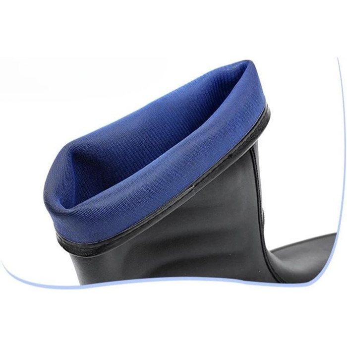 Зносостійкі чоловічі гумові чоботи на низькому каблуці та водонепроникні з ПВХ, зручні гумові чоботи для дорослих. Розмір 42 EU, чорні фіолетові плюшеві