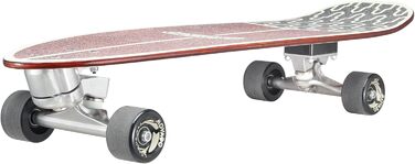 Серф-скейтборд Tropical Vintage Retro Cruiser лонгборд вінтажний ретро-круїзер тропічний ABEC-11 високошвидкісний унісекс повний комплект Deck 1 для карвінгу серфінгу по асфальту дерев'яна дека оригінал 2025