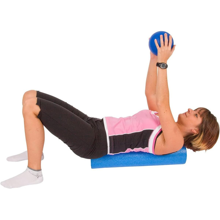 Ролики для пілатесу NMC сині 90x15 см, пілатес, йога, гімнастичні, фітнес, пінопластові, зручні