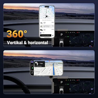 Автомобільний магніт UGREEN для тримача мобільного телефону для Tesla, сумісний з автомобільним тримачем MagSafe, поворотний автом