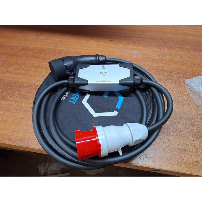 Зарядний кабель EVEXPERT Type 2 Schuko, Eveline Max I/II, 3,7-22кВт Smart EV зарядний пристрій та мобільна зарядна станція для еле