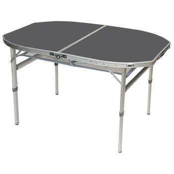 Стіл Bo-Camp Case Model Oval 120x80 cm Grey (1404415)