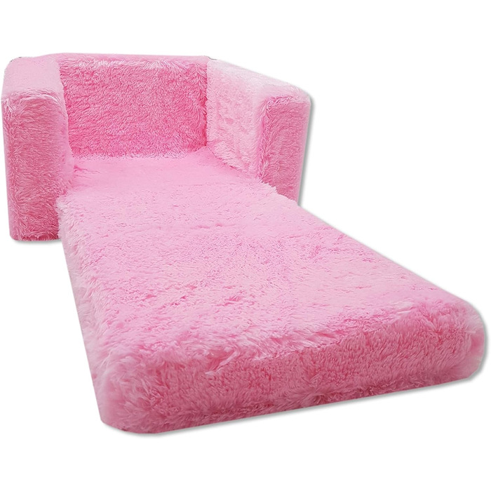 Дитяче крісло Odolplusz з функцією розкладання міні-крісло для дитячої кімнати дитяче крісло Relax крісло Затишне крісло (рожеве),