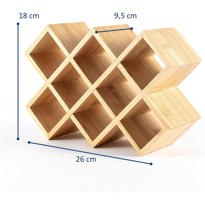 Дерев&39яна підставка для спецій сертифікована FSC підставка для спецій для шафи підставка для спецій для дверцят шафи, кухонний органайзер без свердління (коричнева, 10 банок)