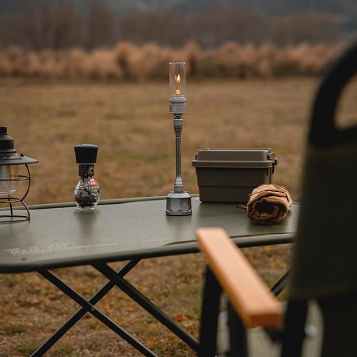 Газовий ліхтар, газовий ліхтар, набір свічок, кемпінговий ліхтар для пригод на свіжому повітрі, регульована яскравість для затишної атмосфери (газовий ліхтар)