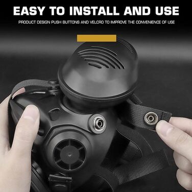 Нефункціональна тактична подвійна респіраторна напівмаска, швидка тактична шоломна протигазка, напівмаска для страйкболу, CS, косплею, мисливського спорядження, чорна