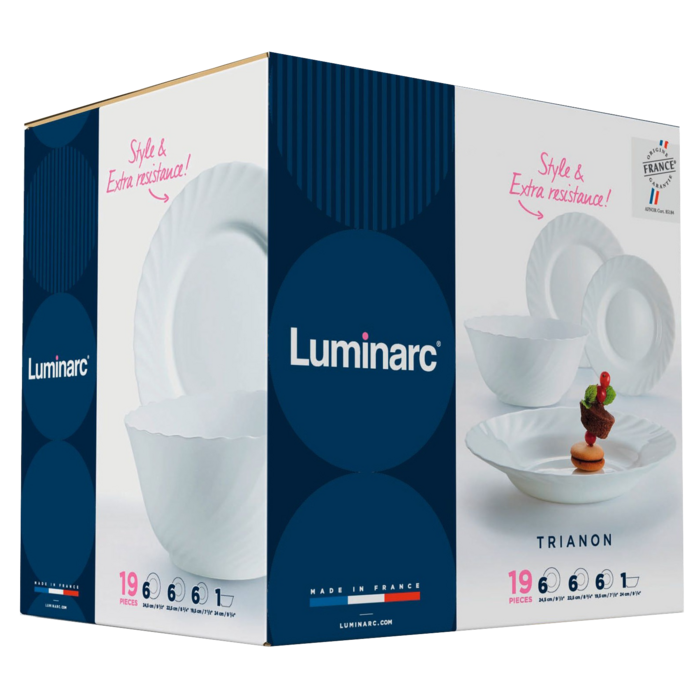 Сервіз столовий LUMINARC TRIANON, 19 предметів (6190442)