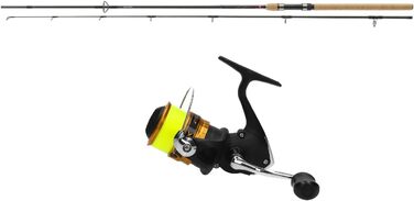 Рибальський набір спінінг комбінований Daiwa Ninja Spin 2.40м / 15-50г з котушкою Shimano FX 2500