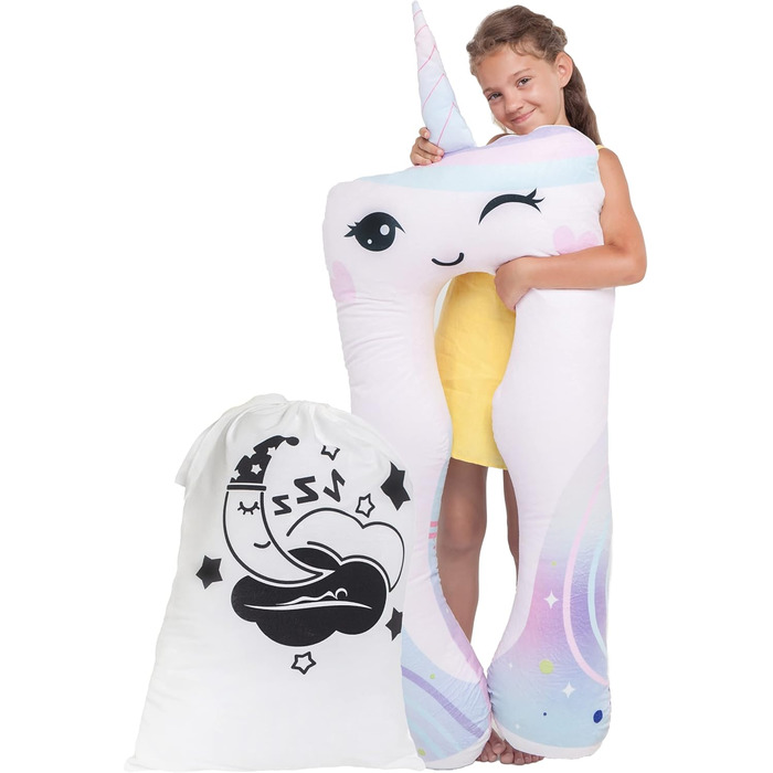Комфортна подушка для здоров'я дітей подушка для сну антистрес подушка для дітей з СДУГ (єдиноріг)