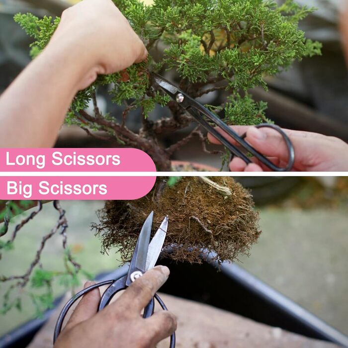 Набір інструментів для бонсай, 16 предметів секатор, ножиці для бонсай, дріт для формування, міні-граблі та лопатка C