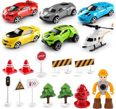 Іграшка для хлопчиків віком від 3 років, іграшкова машинка-літачок 19-в-1 для дітей, розвиваюча іграшка для хлопчиків та дівчаток