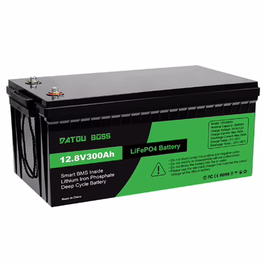 DATOUBOSS LiFePO4 12V Battery with BMS 8000Cycles, 100A 200A 300A, for Inverter, Motorhome, Solar System, Boat, Household, Solar