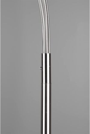 Стійка LED-світильник Reality Reed R41031507, матовий нікель, 5 шт. 3.5 Вт LED, диммерний вимикач, сріблястий