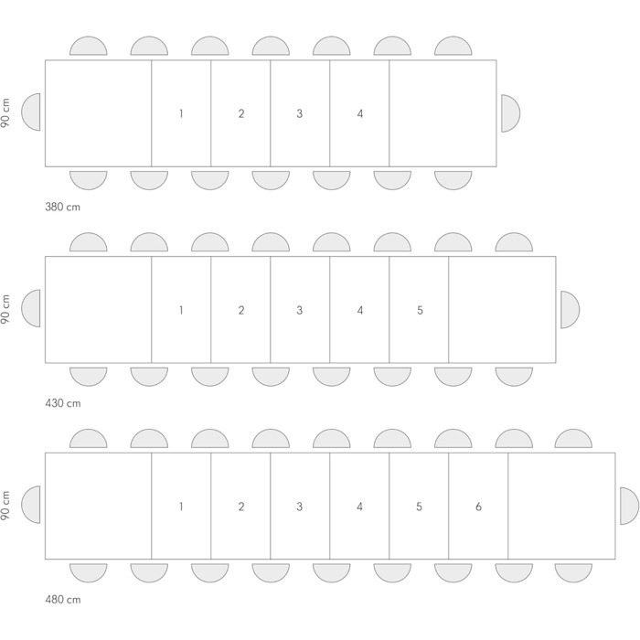 Розкладний стіл PAZZO DESIGN Roberta, стіл для вітальні, кухонний стіл, рустикальний дуб, чорні Х-подібні ніжки, від 180 до 480 см, зроблено в Італії - id2005