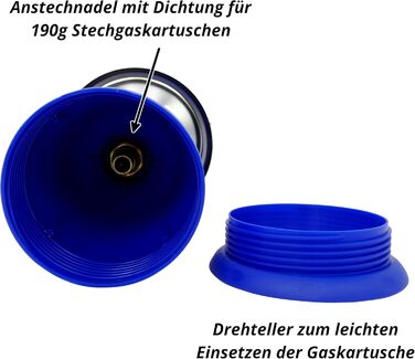 Газова плита з 10 газовими картриджами та п&39єзорозпалом для газових картриджів вагою 190 г, що проколюються, EN417, газова кемпінгова плита, кемпінгова плита з газовим картриджем 1 конфорка, міні-газова плита, газова плита, газова плита, кемпінгова плит