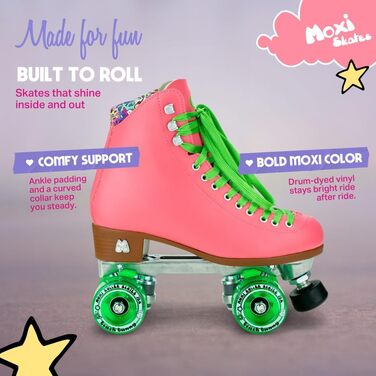 Роликові ковзани Moxi - Beach Bunny - Модні жіночі роликові ковзани Кавуновий Розмір 3