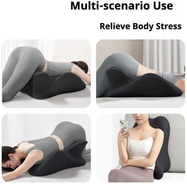 Ергономічна клиноподібна подушка для лежання, подушка для ліжка для сидіння, полегшення болю в спині, шиї та ногах, проти хропіння, ідеально підходить для масажу, читання, сну, розблокування сексуальної пози, виправлення болю та дискомфорту в тілі