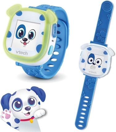 Дитячий аналого-цифровий автоматичний годинник Vtech Unisex з ремінцем S2417794 Kidiwatch Blue