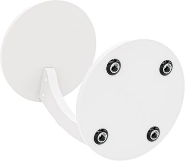 Журнальний столик Holeby, журнальний столик, столик для дивана на колесах, журнальний столик, столик для ноутбука, С-подібна форма, стіл для вітальні, стіл на колесах, кругла стільниця, журнальний столик, 56 x Ø 38 см, журнальний столик, білий