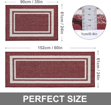 Кухонна доріжка COSY HOMEER нековзна 2 шт. и, 690 см 6152 см, кухонний килимок, який можна прати, нековзний, брудовідштовхуючий ку