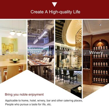 Настінна металева винна полиця, вузька полиця для пляшок, барна полиця з тримачем для винних келихів, полиця для напоїв зі світлодіодним підсвічуванням, підставка для вина, меблі для їдальні, барної стійки, вітальні, кухні, домашнього бару (Nero, 140 см/5